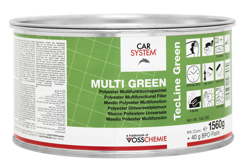 Multi Green Polyester Multifunktionsspachtel 1.6 kg